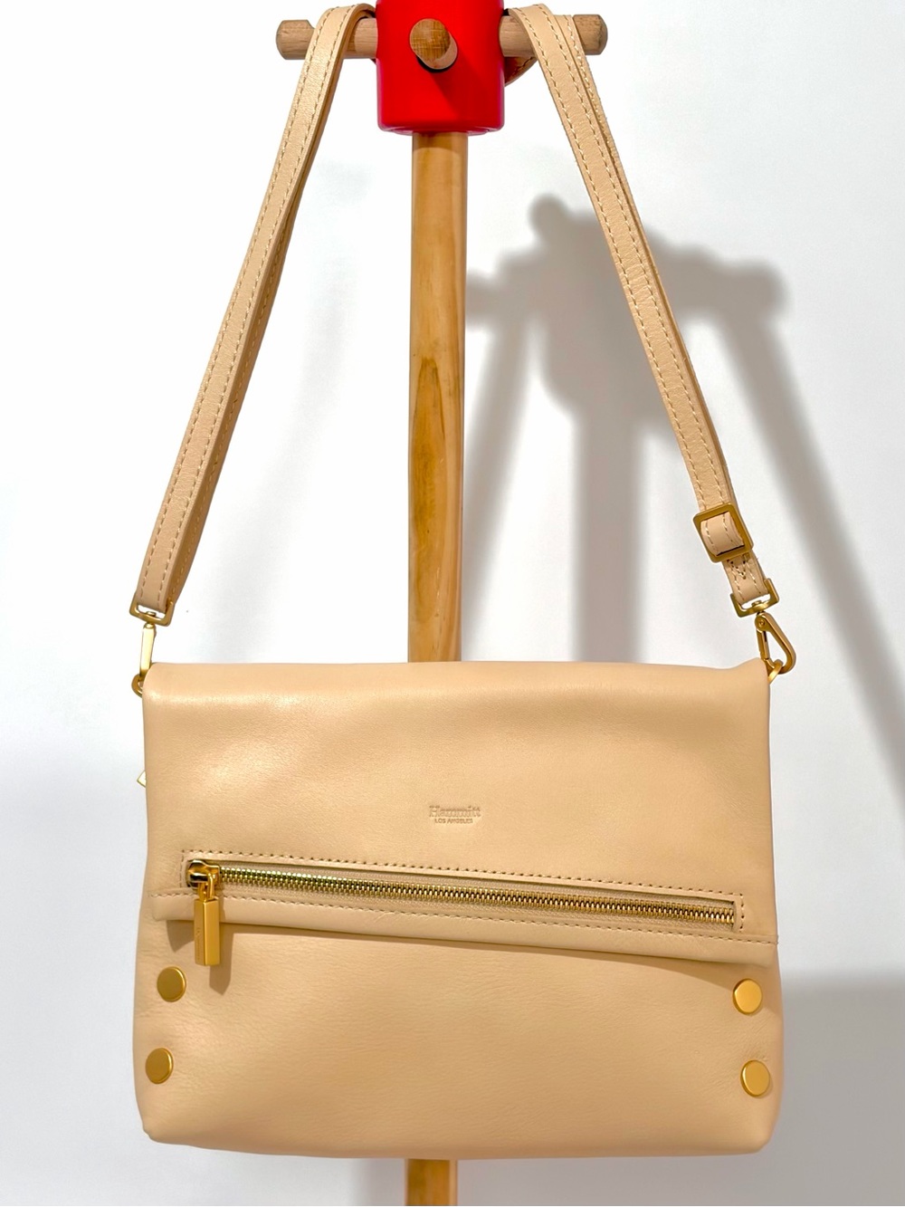 Hammitt VIP MD Crossbody Bag In Superbloom Pink With Brushed Gold Hardware - Picture 3 of 16